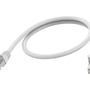 0.5 m CAT6 cable - RJ45 (m) to RJ45 (m) - stp shielded twisted pair - CAT 6a - 10 gbps - 24 awg - booted - white
