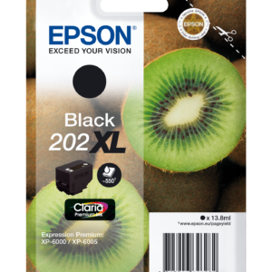 Epson 202XL - 13.8 ml - preto - original - blister - tinteiro - para Expression Premium XP-6000, XP-6005, XP-6100, XP-6105