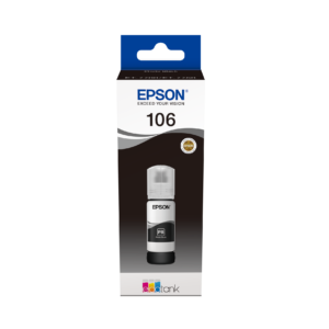Epson 106 - 70 ml - preto foto - original - preto - tanque de tinta - para EcoTank ET-7700, ET-7750, L7160, L7180, Expression Premium ET-7700, ET-7750