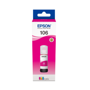 Epson 106 - 70 ml - magenta - original - tanque de tinta - para EcoTank ET-7700, ET-7750, L7160, L7180, Expression Premium ET-7700, ET-7750