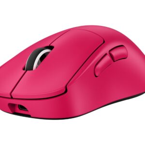 Logitech G PRO X SUPERLIGHT 2 DEX - Rato - ergonómico - para direita - óptico - 5 botões - sem fios, com cabo - 2.4 GHz, USB - rosa
