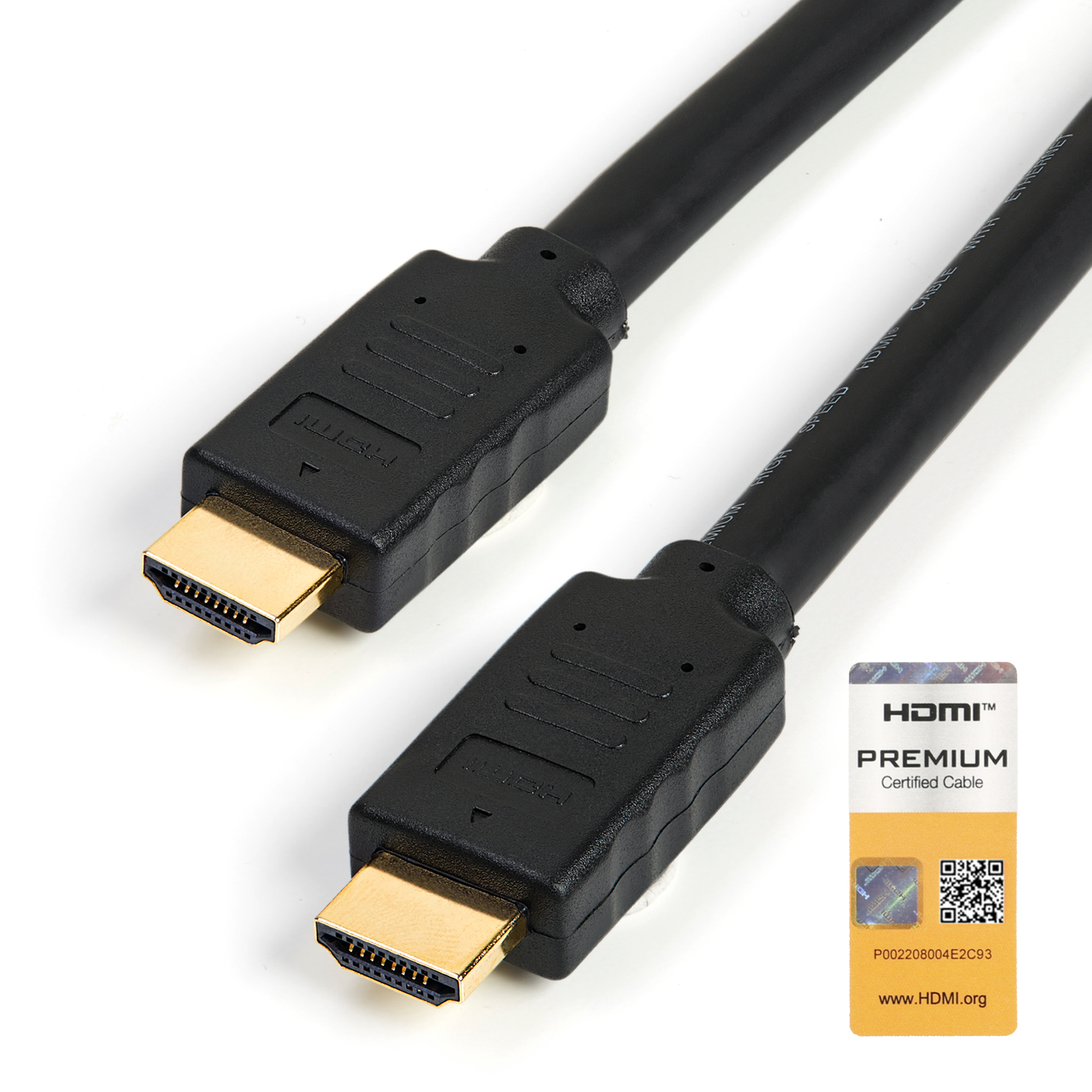 StarTech.com StarTech.com Premium Certified High Speed HDMI 2.0 Cable with Ethernet - 23ft 7m - 3D Ultra HD 4K 60Hz - 23 feet Long HDMI Male to Male Cord (HDMM7MP) - Cabo HDMI com Ethernet - HDMI macho para HDMI macho - 7 m - preto - para P/N: KITBXD