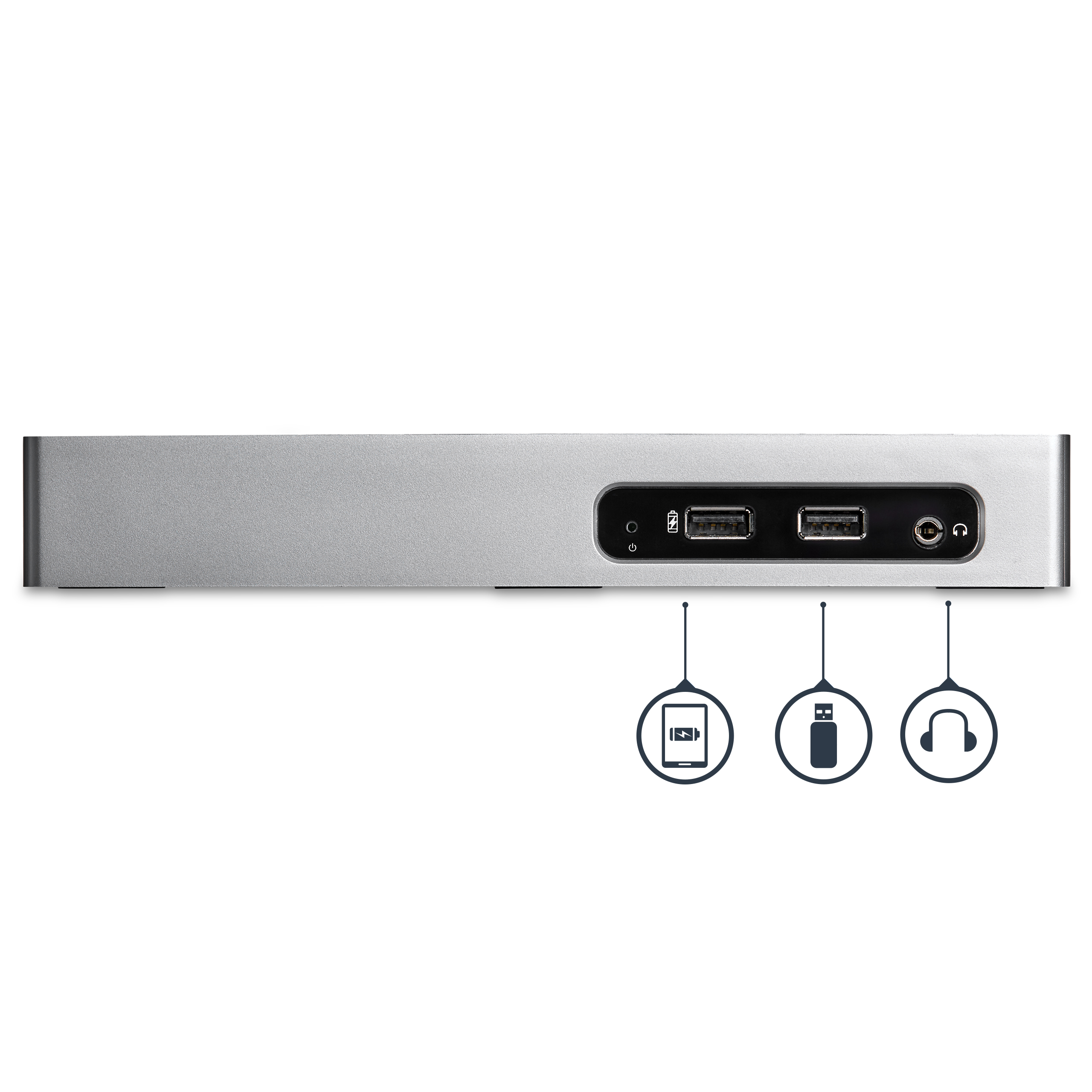 StarTech.com USB 3.0 Docking Station, Dual Monitor Laptop Docking Station with HDMI & DVI/VGA Video, 6-port USB 3.1 Gen 1 5Gbps Hub, GbE, Audio, Universal USB Type-A Dock, Windows & Mac - Dual Display Dock (DK30ADD) - Estação de engate - USB - DVI, H - Image 4