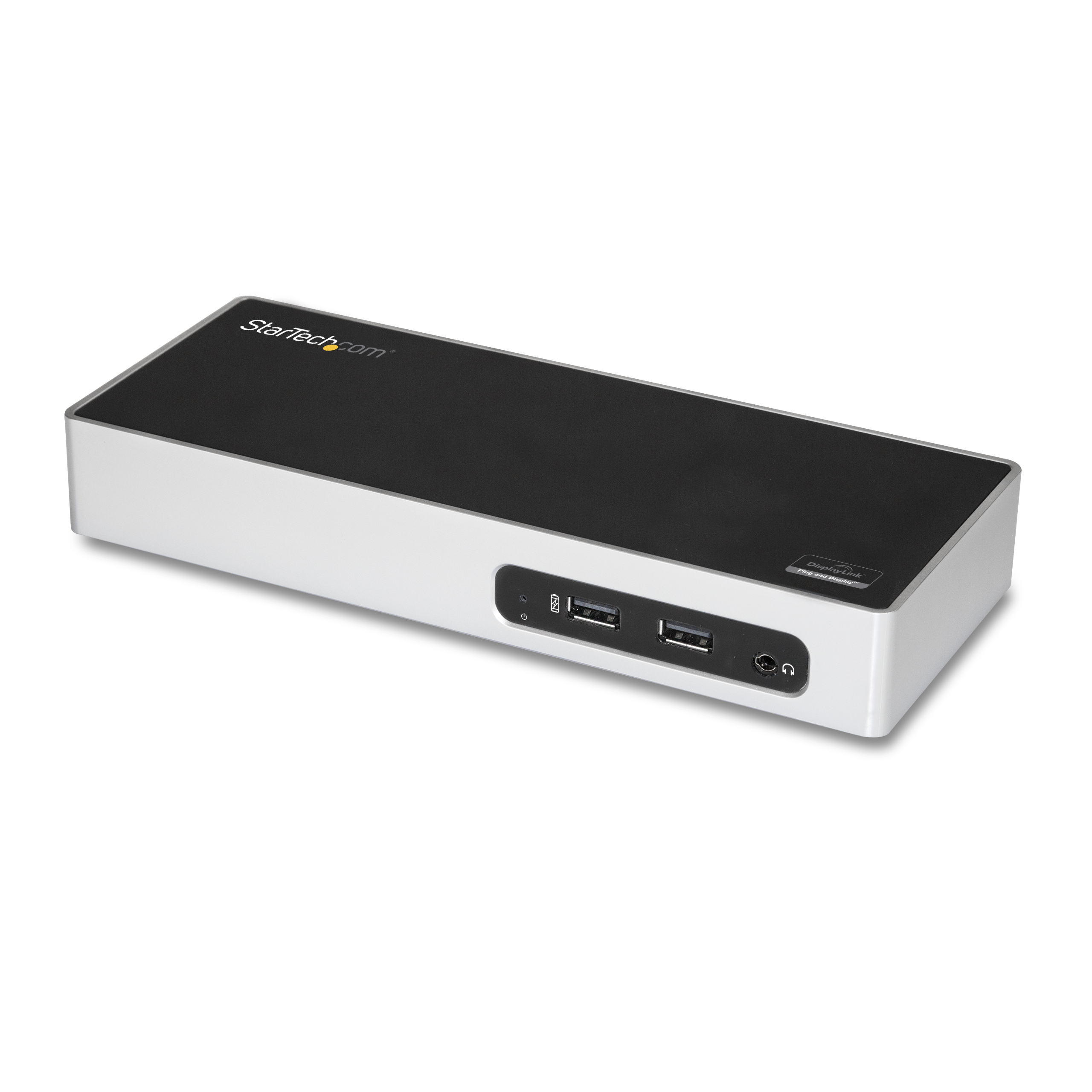 StarTech.com USB 3.0 Docking Station, Dual Monitor Laptop Docking Station with HDMI & DVI/VGA Video, 6-port USB 3.1 Gen 1 5Gbps Hub, GbE, Audio, Universal USB Type-A Dock, Windows & Mac - Dual Display Dock (DK30ADD) - Estação de engate - USB - DVI, H