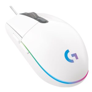 Logitech Gaming Mouse G102 LIGHTSYNC - Rato - para direita - óptico - 6 botões - com cabo - USB - branco