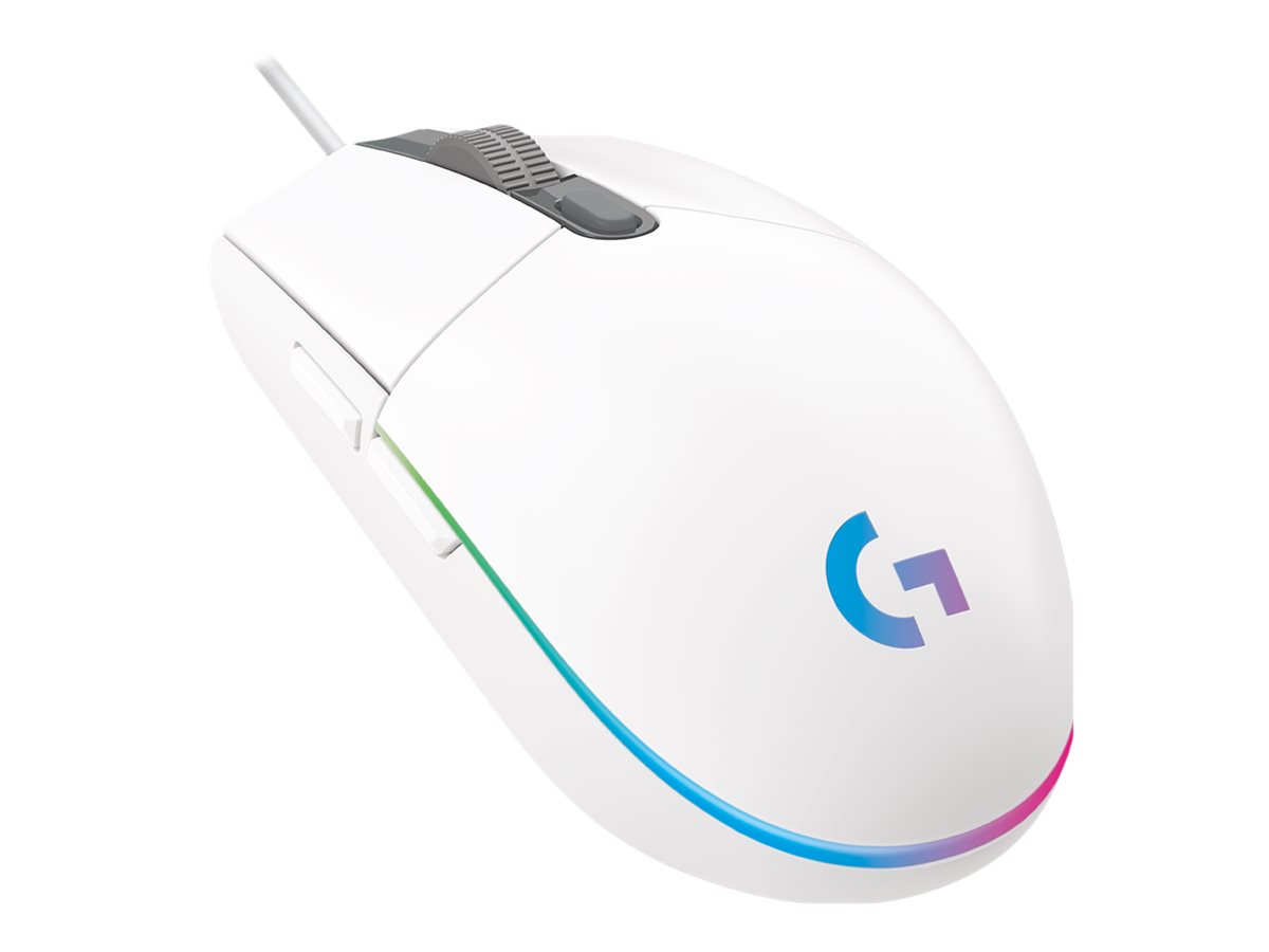 Logitech Gaming Mouse G102 LIGHTSYNC - Rato - para direita - óptico - 6 botões - com cabo - USB - branco