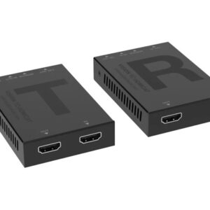 HDMI over CAT5e/6/6A cable up to 60 m long - 4K at 60 Hz 4:4:4 - one to one only - only one power supply required, can be used at either end - plug and play - 18 Gbps video bandwidth - HDCP 2.2 compliant - zero latency - HDR10+ and Dolby Vision pass