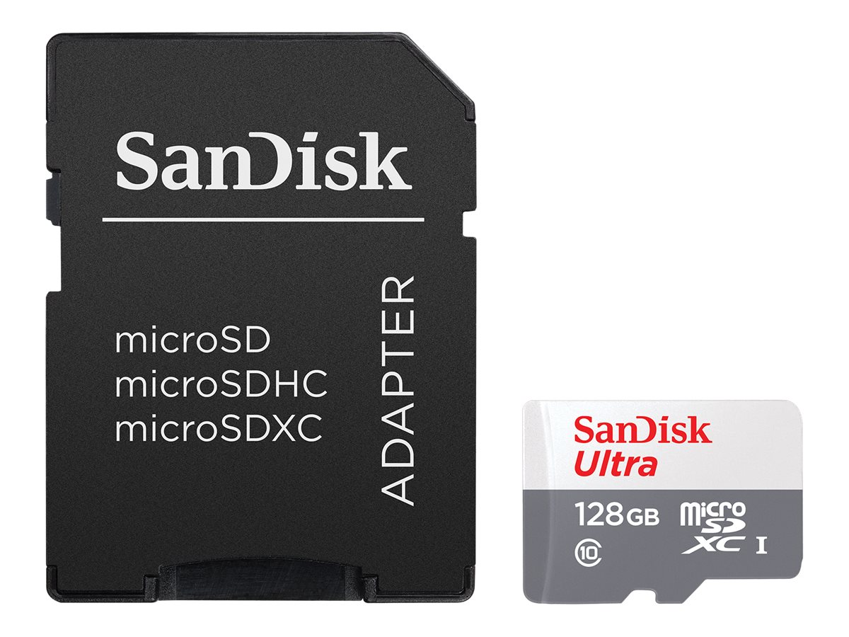 SanDisk Ultra - Cartão de memória flash (adaptador microSDXC para SD Incluído) - 128 GB - UHS-I / Class10 - microSDXC UHS-I - Image 2