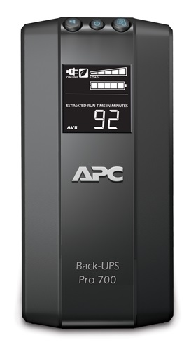 APC Back-UPS RS LCD 700 Master Control - UPS - AC 120 V - 420 Watt - 700 VA - 1 fase - USB - conectores de saída: 6 - preto - APC Take-Back - para P/N: AR106, AR106SH4, AR106SH6, AR109SH4, AR109SH6, AR112, AR112SH4, AR112SH6, NBWL0356A