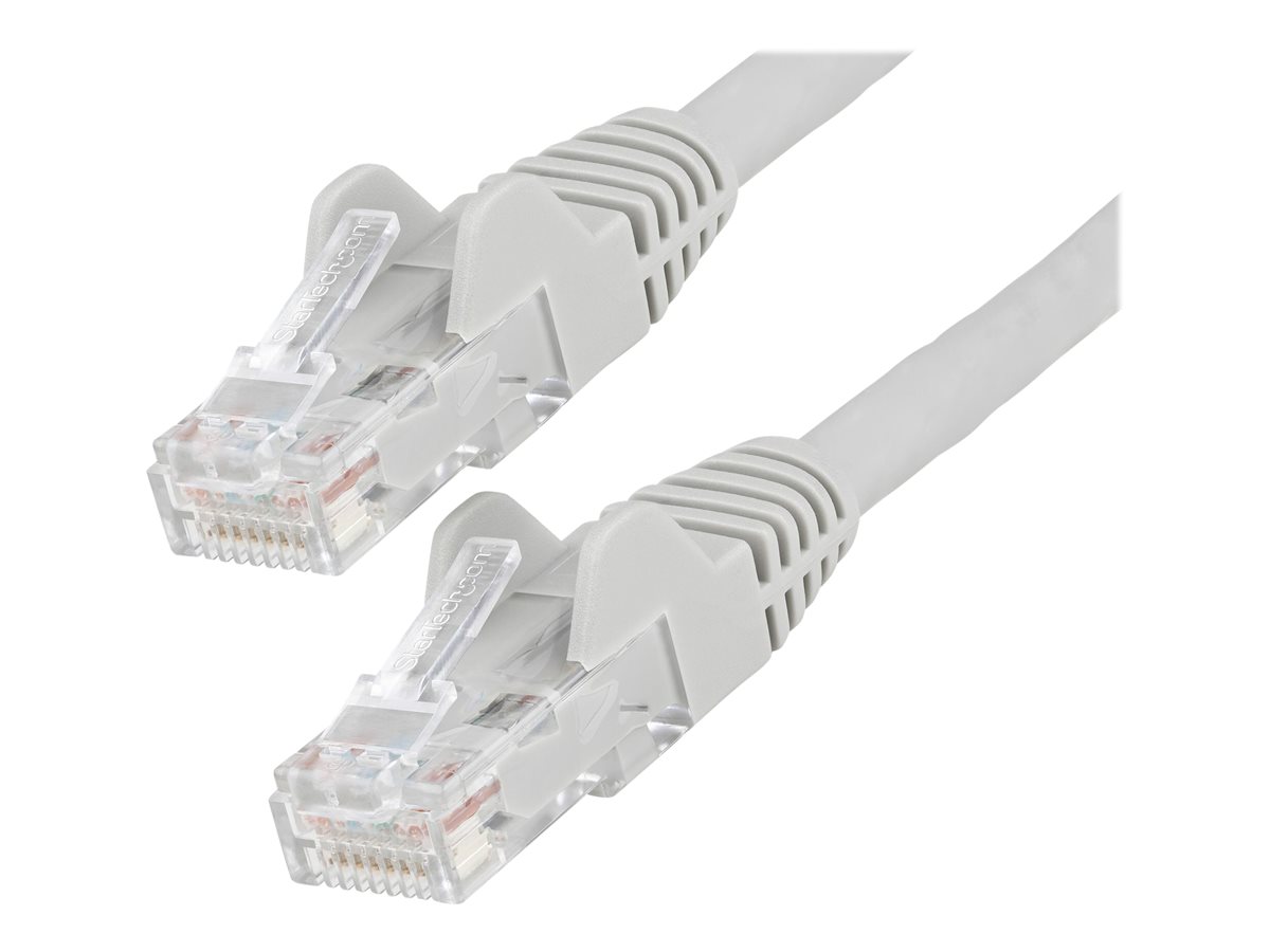 StarTech.com 1m LSZH CAT6 Ethernet Cable, 10 Gigabit Snagless RJ45 100W PoE Network Patch Cord with Strain Relief, CAT 6 10GbE UTP, Grey, Individually Tested/ETL, Low Smoke Zero Halogen - Category 6 - 24AWG (N6LPATCH1MGR) - Cabo patch - RJ-45 (M) par