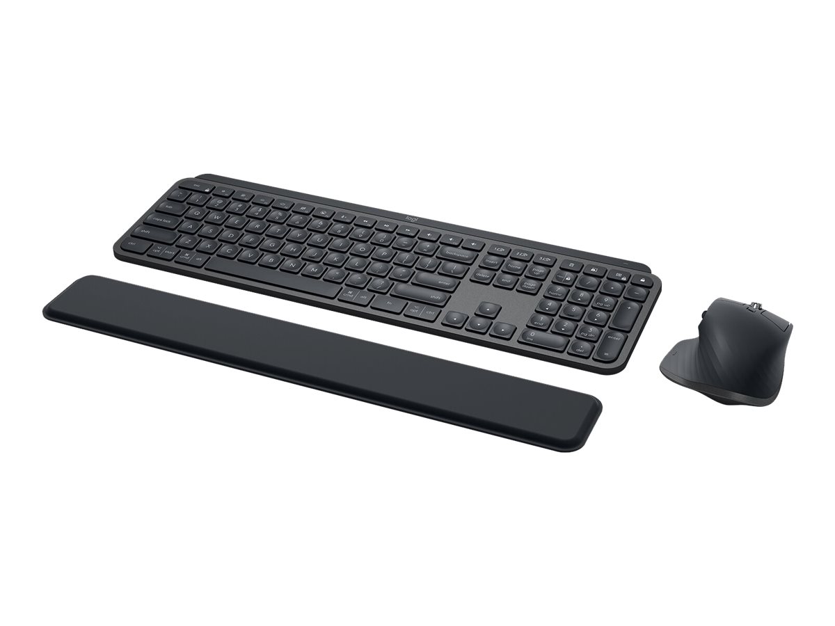 Logitech MX Keys Combo for Business - Conjunto de teclado e rato - retroiluminação - sem fios - Bluetooth LE - QWERTY - Pan-Nórdico - grafite