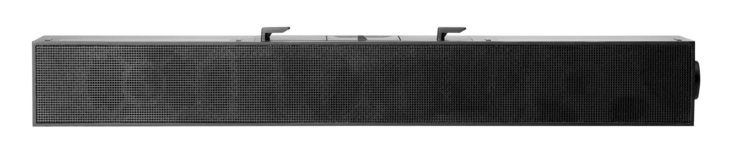 HP S101 - Barra de som - para monitor - 2.5 Watt - preto (cor da grade - preto) - para HP 280, 34, Z1 G9, Elite 600 G9, 800 G9, EliteDesk 80X G8, Pro 400 G9, ProDesk 405 G8