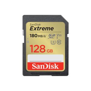 SanDisk - Cartão de memória flash - 128 GB - Video Class V30 / UHS-I U3 / Class10 - SDXC UHS-I