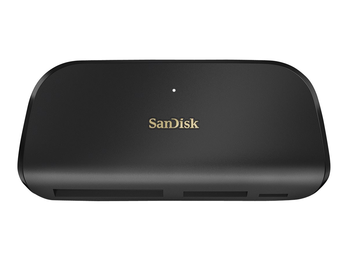 SanDisk ImageMate PRO - Leitor de cartão (microSD, microSDHC, microSDXC, SD, SDHC, SDXC, SDHC UHS-I, SDHC UHS-II, SDXC UHS-I, SDXC UHS-II, CF) - USB 3.0/USB-C