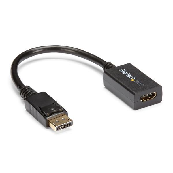 StarTech.com DisplayPort to HDMI Adapter - 1920x1200 - HDMI Video Converter - Latching DP Connector - Monitor to HDMI Adapter (DP2HDMI2) - Adaptador de vídeo - DisplayPort macho para HDMI fêmea - 26.5 cm - para P/N: DK30CH2DEP, DK30CH2DEPUE, DK30CHDD