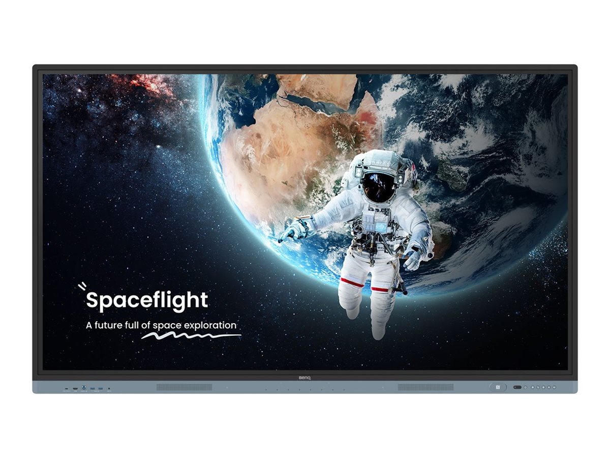 BenQ Board Master RM7504 - 75" Classe Diagonal RM04 Series ecrã LCD com luz de fundo LED - educação / negócios - com quadro interativo integrado, ecrã tátil (multi toque) - 4K UHD (2160p) 3840 x 2160
