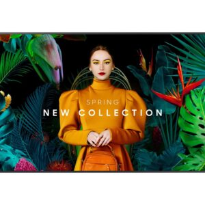 Samsung QM75C - 75" Classe Diagonal QMC Series ecrã LCD com luz de fundo LED - Crystal UHD - sinalização digital - Tizen OS - 4K UHD (2160p) 3840 x 2160 - Edge LED - preto