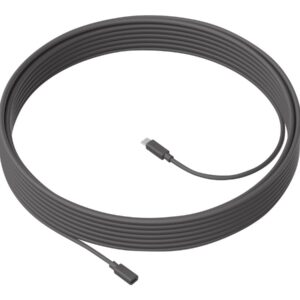 Logitech MeetUp - Cabo de extensão de microfone - 10 m - para Logitech EXPANSION MIC FOR MEETUP