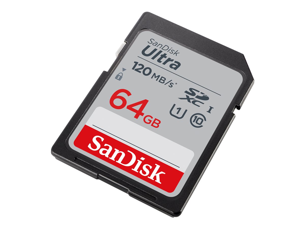 SanDisk Ultra - Cartão de memória flash - 64 GB - Class 10 - SDHC UHS-I