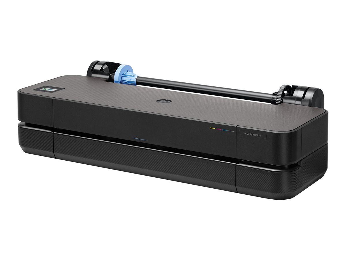 HP DesignJet T230 - 2025 Edition - 24" impressora de grande formato - a cores - jacto de tinta - A1, ANSI D - 2400 x 1200 ppp - até 0.58 min/ página (mono)/ até 0.58 min/ página (cor) - Gigabit LAN, USB 2.0, Wi-Fi