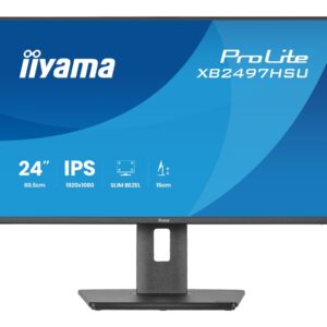 iiyama ProLite XB2497HSU-B1 - Monitor LED - 24" (23.8" visível) - 1920 x 1080 Full HD (1080p) @ 120 Hz - IPS - 350 cd/m² - 1500:1 - 4 ms - HDMI, DisplayPort - altifalantes - preto, mate