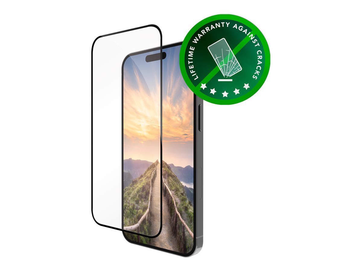 dbramante1928 Eco-shield - Protector de ecrã para telemóvel - vidro - cor da moldura preto - para Apple iPhone 16