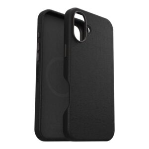 OtterBox Symmetry Series - Tampa posterior para telemóvel - cabedal verde, poliuretano - cinza noir (preto) - para Apple iPhone 16 Plus