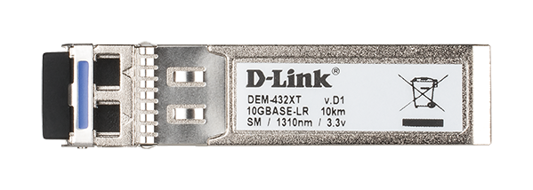 D-Link DEM 432XT - Módulo de transceptor SFP+ - 10GbE - 10GBase-LR - até 10 km - para DGS 3630, DMS 3130, DXS 1100, 1210, 3400, 3600, Web Smart DXS-1210-12