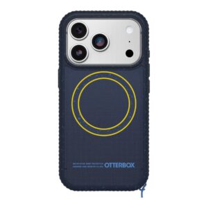OtterBox Sole Series - Tampa posterior para telemóvel - compatibilidade MagSafe - tecido resistente - real quiet (azul) - para Apple iPhone 17 Pro