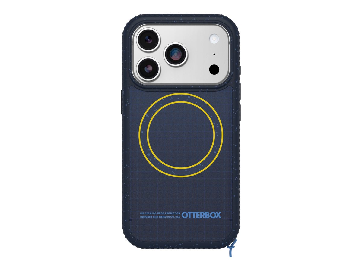 OtterBox Sole Series - Tampa posterior para telemóvel - compatibilidade MagSafe - tecido resistente - real quiet (azul) - para Apple iPhone 17 Pro