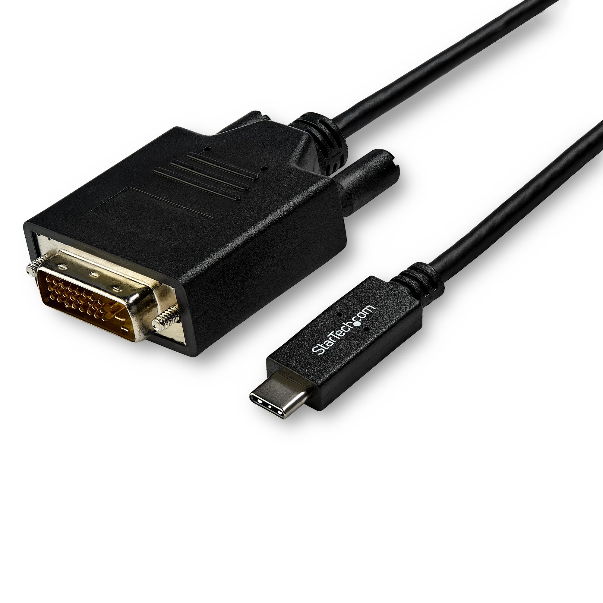 StarTech.com 10ft (3m) USB C to DVI Cable, 1080p (Single Link) USB Type-C (DP Alt Mode HBR2) to DVI-Digital Video Adapter Cable, Thunderbolt 3 Compatible, Laptop to DVI Monitor/Display - USB-C Adapter Cable (CDP2DVI3MBNL) - Adaptador de vídeo externo