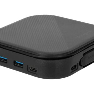 Targus USB-C Universal Dual HD Docking Station with 80W PD Pass-Thru - estação de engate - USB-C 3.2 Gen 2 - 2 x HDMI - 1GbE - Compatível com TAA