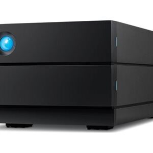 LaCie 2big RAID STHJ48000800 - Matriz de disco rígido - 48 TB - 2 baias (SATA-600) - HDD 24 TB x 2 - USB 3.2 Gen 2 (externo) - com Plano de Serviço de Recuperação de Dados de Resgate de 5 anos