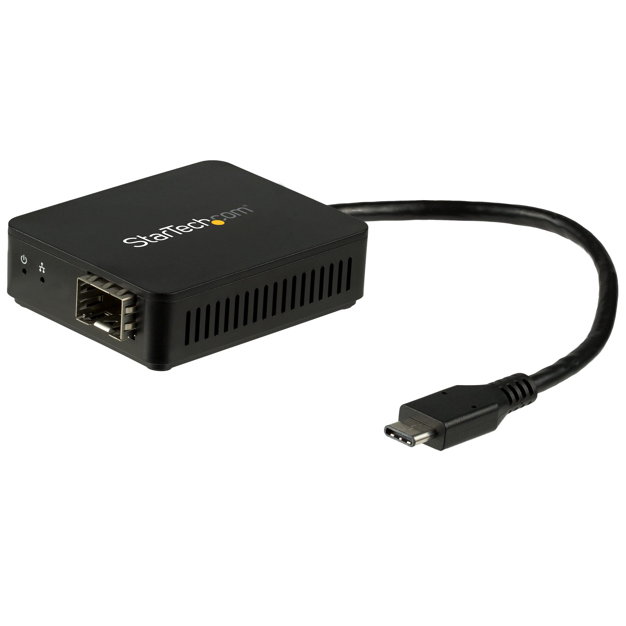 StarTech.com USB C to Fiber Optic Converter - Open SFP - 1000BASE-SX/LX - Windows / Mac / Linux - USB Ethernet Adapter - USB Network Adapter (US1GC30SFP) - Adaptador de rede - USB-C - 1000Base-LX/1000Base-SX x 1 - preto