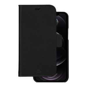 dbramante1928 Stockholm - Capa flip cover para telemóvel - poliuretano (PU), plástico - preto - para Apple iPhone 12, 12 Pro