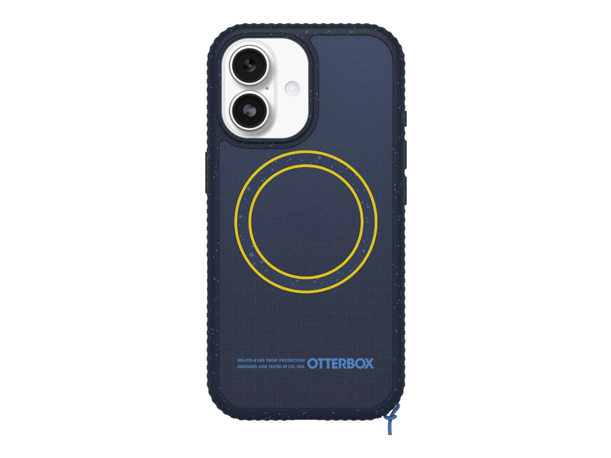 OtterBox Sole Series - Tampa posterior para telemóvel - compatibilidade MagSafe - tecido resistente - real quiet (azul) - para Apple iPhone 17