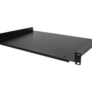StarTech.com 1U Fixed Server Rack Mount Shelf, 12in Deep Steel Universal Cantilever Tray for 19" AV/Data/Network Equipment Rack with Cage Nuts & Screws, 55lbs Weight Capacity, 12" Deep - 1U Network Rack Shelf - Prateleira de bastidor - 1U - 19"
