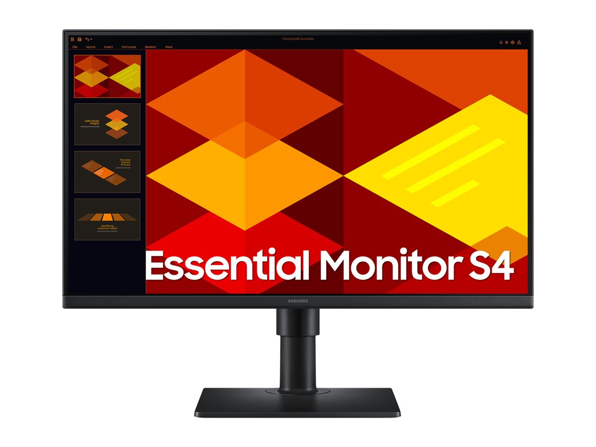 Samsung S24D400GAU - S40GD Series - monitor LED - 24" - 1920 x 1080 Full HD (1080p) @ 100 Hz - IPS - 250 cd/m² - 1000:1 - 5 ms - 2xHDMI, DisplayPort - preto