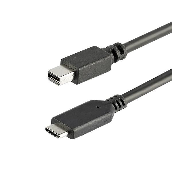 StarTech.com 1m / 3.3ft USB-C to Mini DisplayPort Cable - 4K 60Hz - Black - USB 3.1 Type C to mDP Adapter (CDP2MDPMM1MB) - Cabo adaptador - USB-C (M) para Mini DisplayPort (M) - USB 3.1 / Thunderbolt 3 / DisplayPort 1.2 - 1 m - suporte 4K60Hz (3840 x