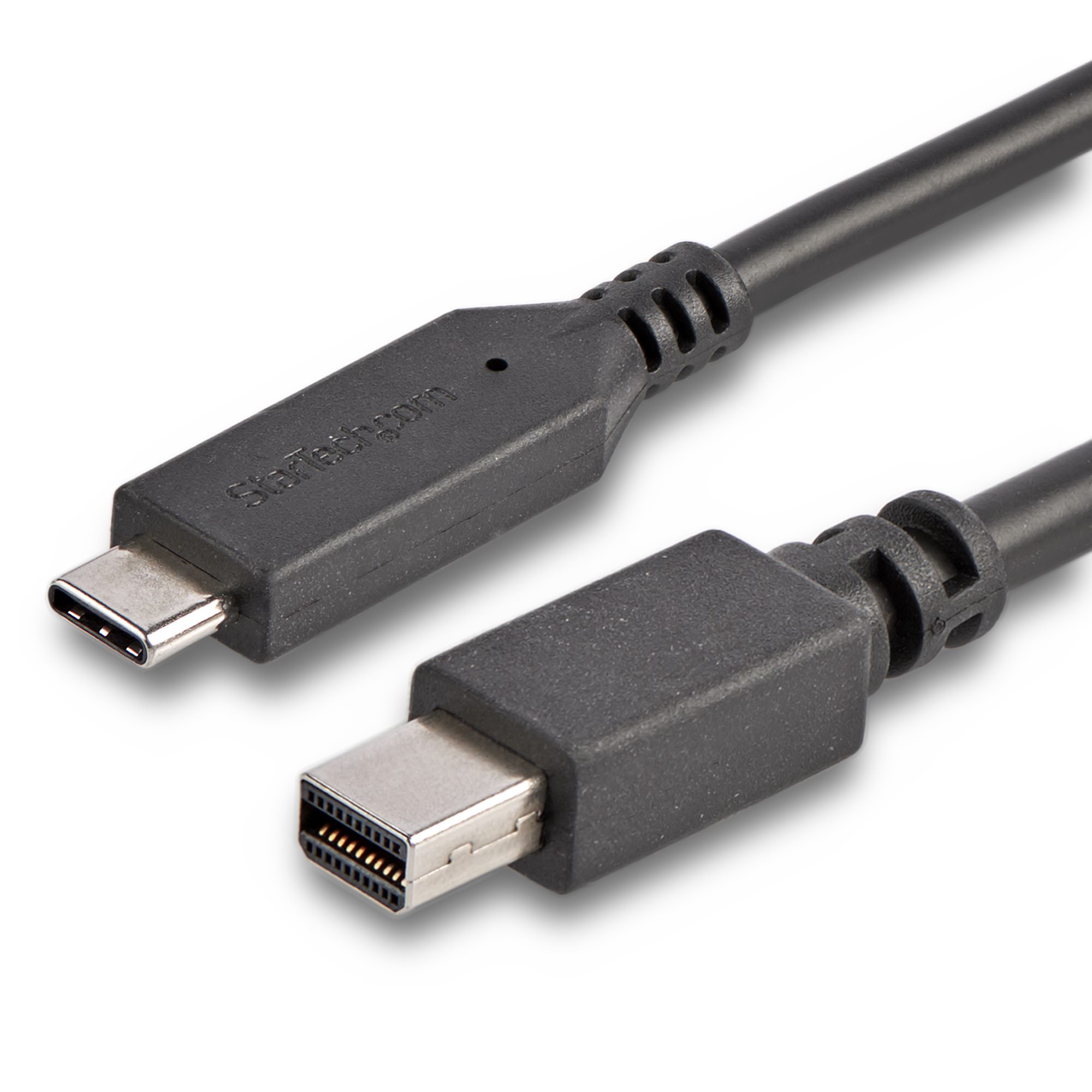 StarTech.com 6ft / 2m USB-C to Mini DisplayPort Cable - 4K 60Hz - Black - USB 3.1 Type C to mDP Adapter (CDP2MDPMM6B) - Cabo adaptador - USB-C (M) para Mini DisplayPort (M) - USB 3.1 / Thunderbolt 3 / DisplayPort 1.2 - 1.8 m - suporte 4K60Hz (3840 x