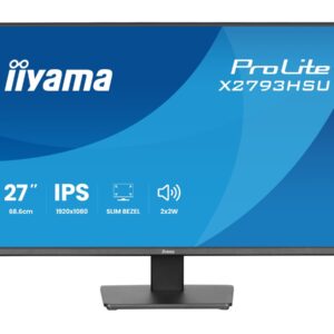Iiyama X2793HSU-B1 - Monitor LED - 27" - 1920 x 1080 Full HD (1080p) @ 120 Hz - IPS - 350 cd/m² - 1500:1 - 1 ms - HDMI, DisplayPort - altifalantes - mate, preto
