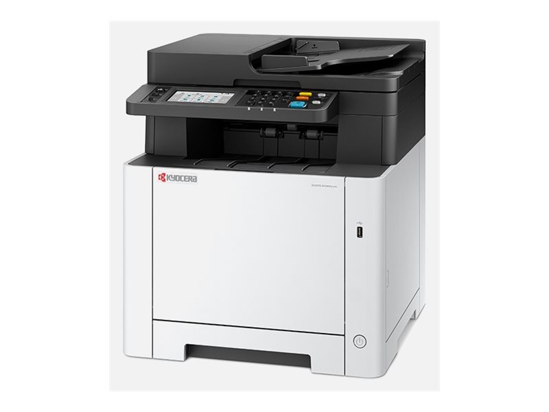 Kyocera ECOSYS MA2600CWFX - Impressora multi-funções - a cores - laser - Legal (216 x 356 mm)/A4 (210 x 297 mm) (original) - A4/Legal (media) - até 26 ppm (cópia) - até 26 ppm (impressão) - 300 folhas - 33.6 Kbps - host USB, USB 2.0, Gigabit LAN, Wi-