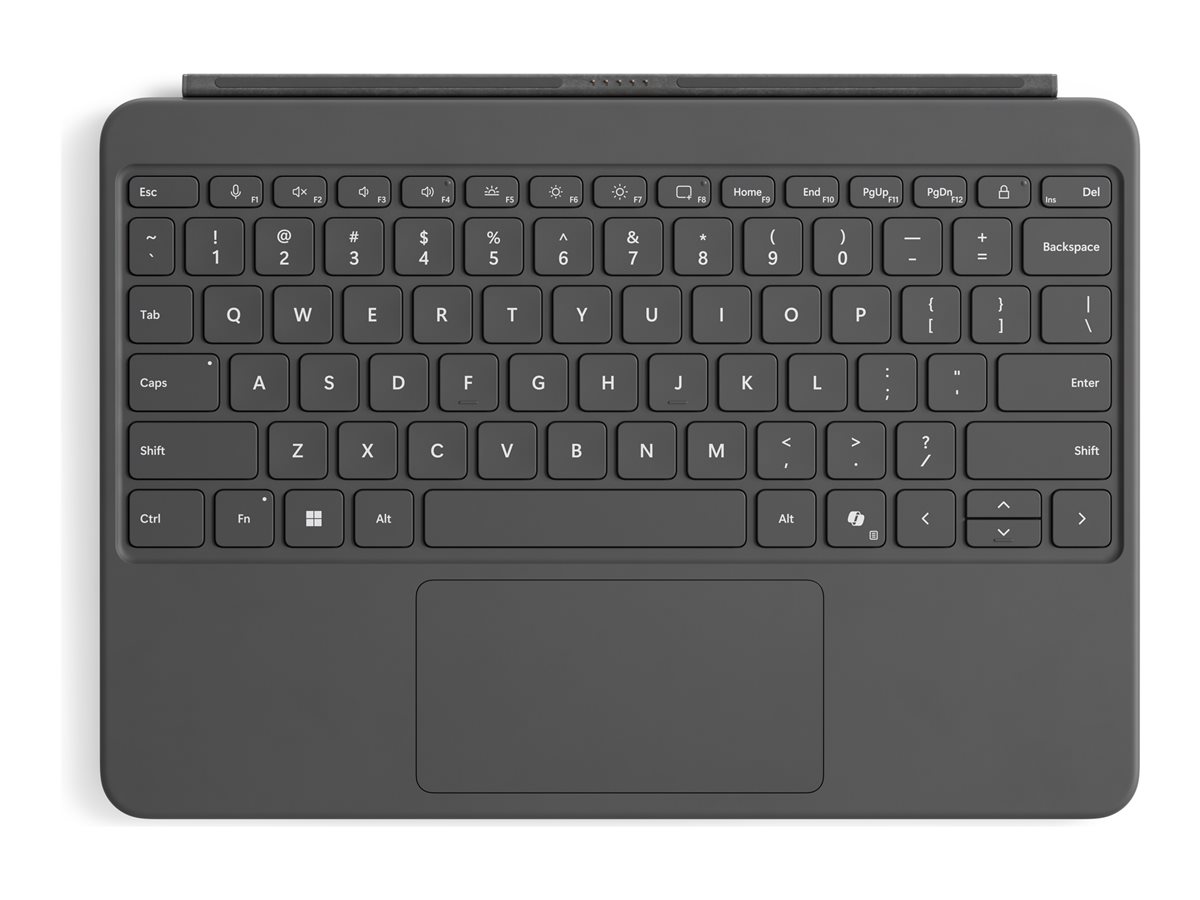 Microsoft Surface Pro Keyboard - 12-inch - teclado - com touchpad, acelerómetro - retroiluminação - base magnética - QWERTY - Europa - estado - embalagem composta por 70% de papel reciclado - para Surface Pro