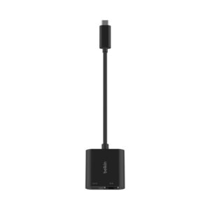 Belkin - Adaptador de rede - USB-C - Gigabit Ethernet x 1 + USB-C (apenas alimentação) x 1