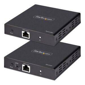 StarTech.com 4K HDMI Extender Over CAT5/CAT6 Cable, 4K 60Hz HDR Video Extender, Up to 230ft (70m), HDMI Over Ethernet Cable, S/PDIF Audio Out, HDMI Transmitter and Receiver Kit - Local Video Out, Power Over Cable (4K70IC-EXTEND-HDMI) - extensão de vídeo/áudio/infravermelhos - HDMI