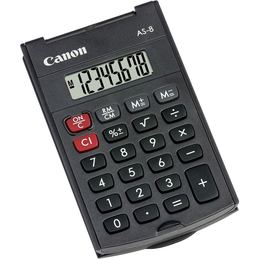 Canon AS-8 - Calculadora de bolso - 8 dígitos - cinza escuro - Image 4