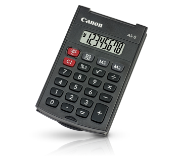 Canon AS-8 - Calculadora de bolso - 8 dígitos - cinza escuro - Image 2