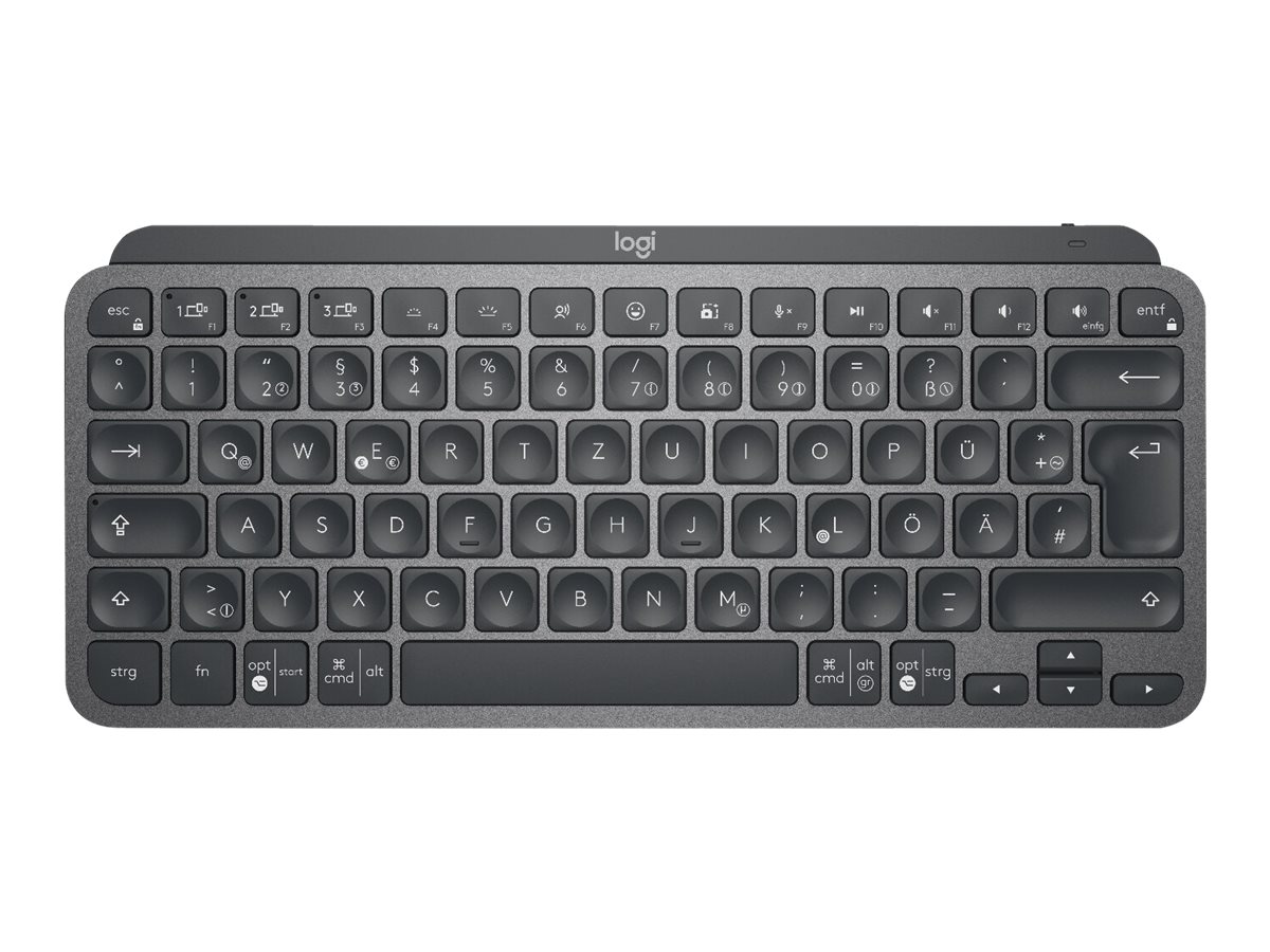 Logitech MX Keys Mini - Teclado - retroiluminação - Bluetooth - QWERTY - Italiano - grafite