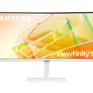 Samsung ViewFinity S6 S34C650TAU - S65TC Series - monitor LED - curvo - 34" - 3440 x 1440 UWQHD @ 100 Hz - VA - 350 cd/m² - 3000:1 - HDR10 - 5 ms - 2x Thunderbolt 4, HDMI, DisplayPort - altifalantes - branco caloroso
