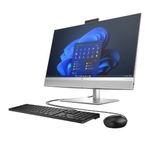 HP EliteOne 870 G9 - All-in-one Core i7 i7-14700 / até 5.4 GHz - RAM 16 GB - SSD 1 TB - NVMe - UHD Graphics 770 - Gigabit Ethernet, IEEE 802.11ax (Wi-Fi 6E), Bluetooth 5.3 - Win 11 Pro - monitor: LED 27" 2560 x 1440 (QHD) @ 60 Hz - teclado: Português